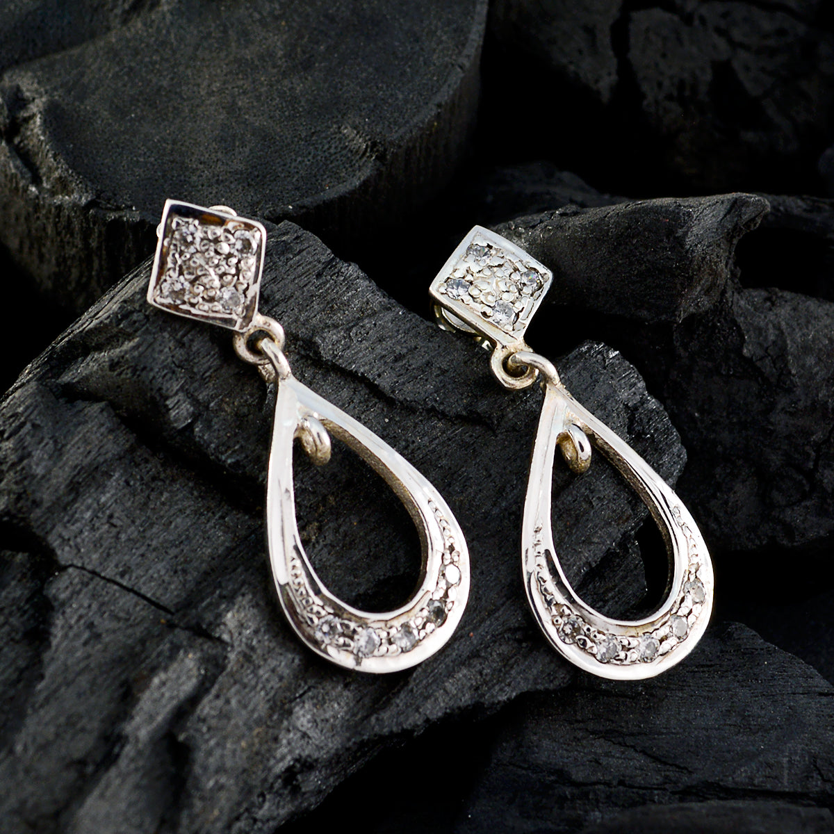 Isla White Stud Earrings for Everyday Glam