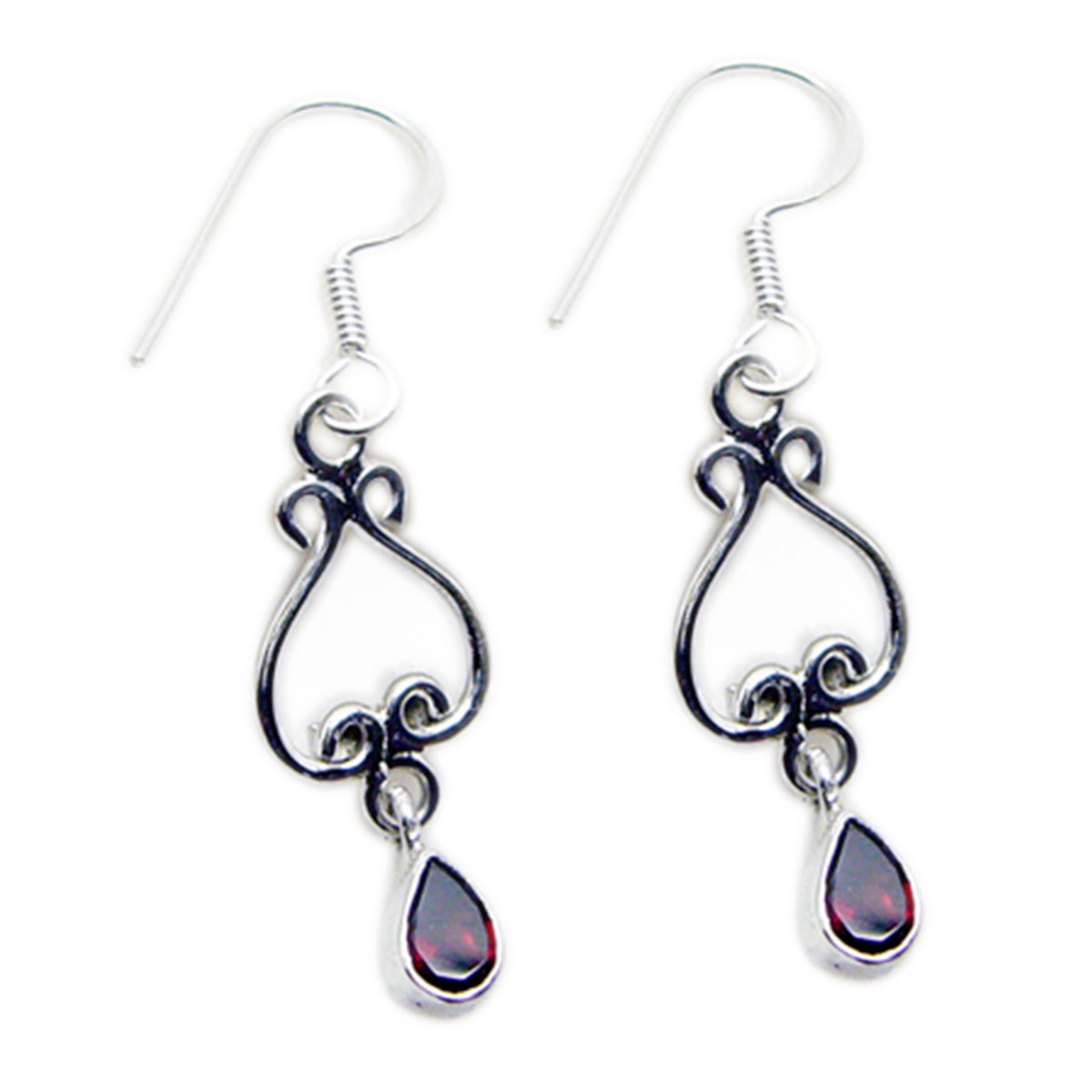 Ivy Red Dangle Earrings for Everyday Glam