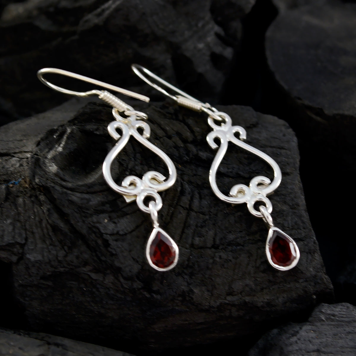 Ivy Red Dangle Earrings for Everyday Glam