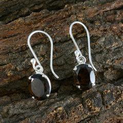 Joaquina Brown Solitaire Earring for Everyday Glam