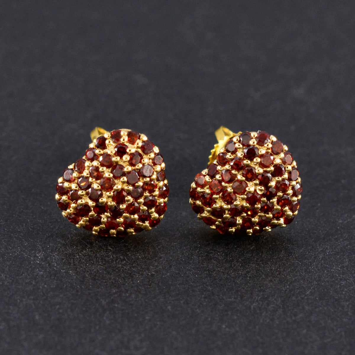 Lakshmi Red Stud Earrings for Everyday Glamour