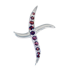 Layla Red Armor Pendant - Stylish Gemstone Jewelry Garnet Red Red