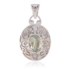 Natalia Light Green Geometric Statement Pendant Green Amethyst Light Green Light Green