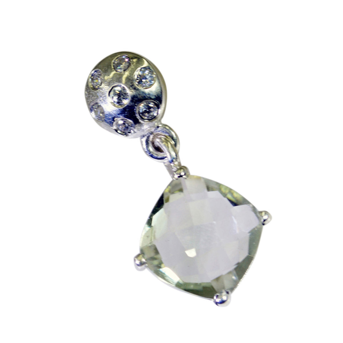Natalia Light Green Heart Tiny Pendant