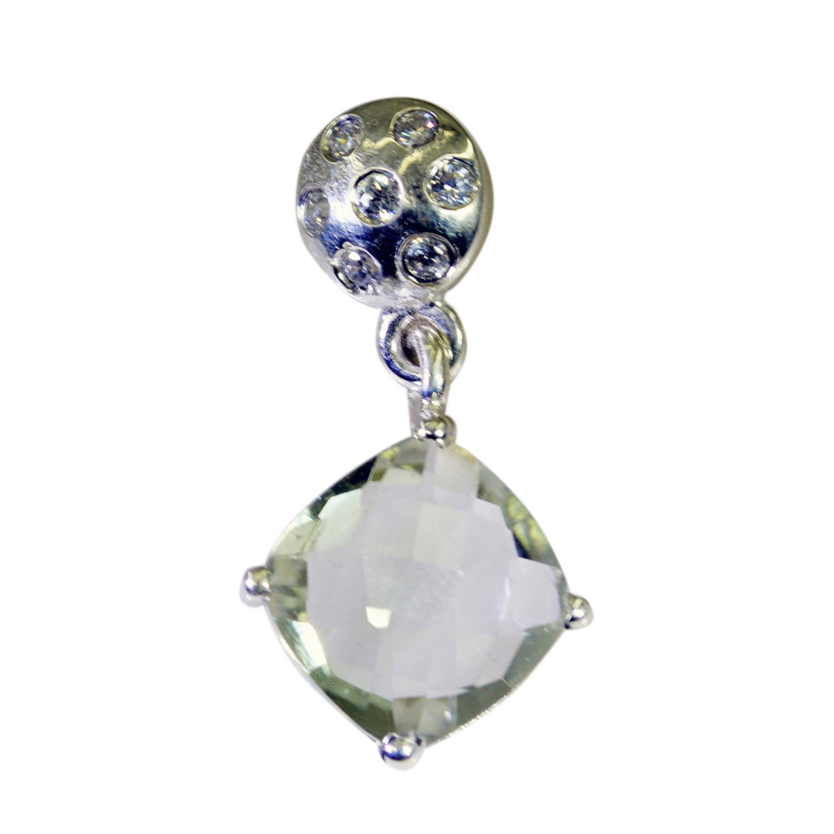 Natalia Light Green Heart Tiny Pendant Green Amethyst Light Green Light Green