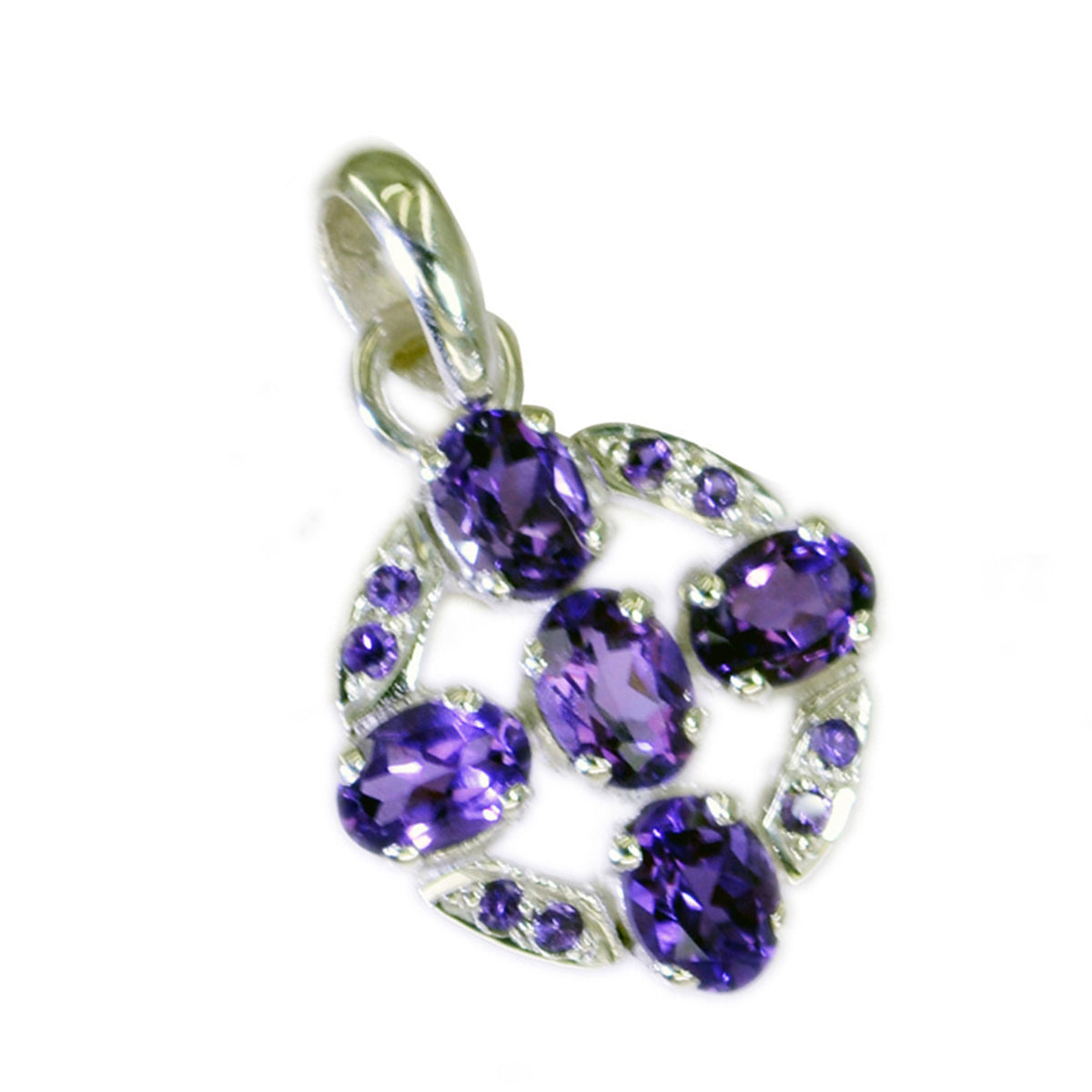 Saanvi Lightweight Fashion Pendant with Amethyst Stones