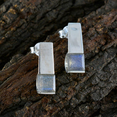 Lily Grey Solitaire Stud Earrings for Everyday Glam