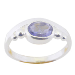 Riya Luxurious Blue Solitaire Ring for Everyday Elegance