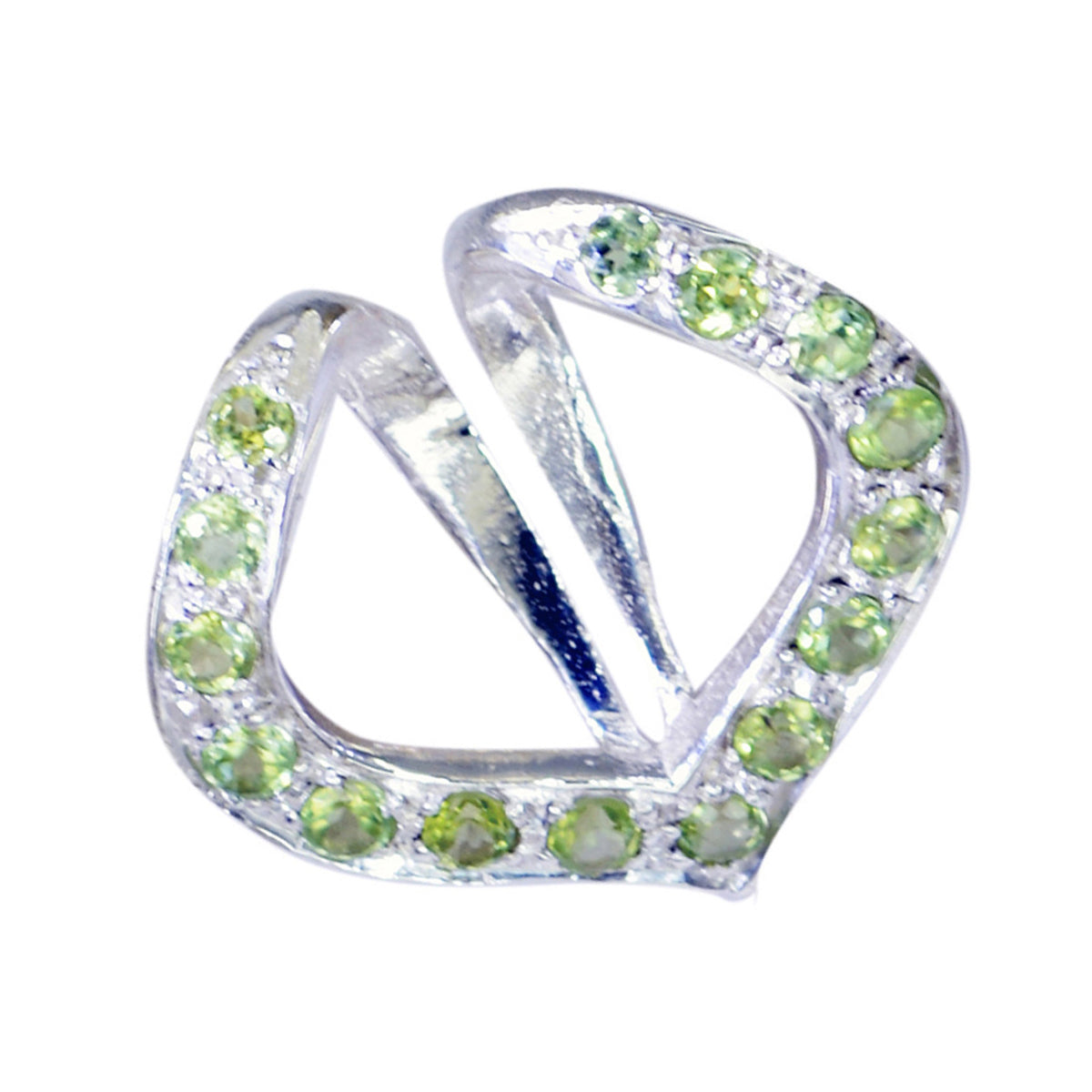Lucia Luxurious Classic Pendant Necklace with Green Gemstones