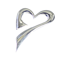 Clara Luxurious Heart Pendant Elegant Silver Jewelry