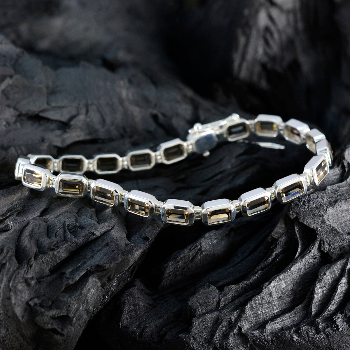 Nora Minimal Brown Tennis Bracelet for Everyday Elegance
