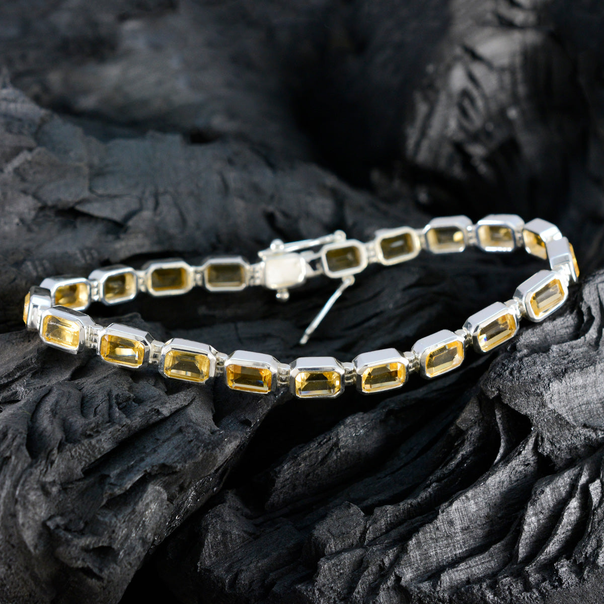 Mathilde Minimal Yellow Tennis Bracelet for Everyday Elegance