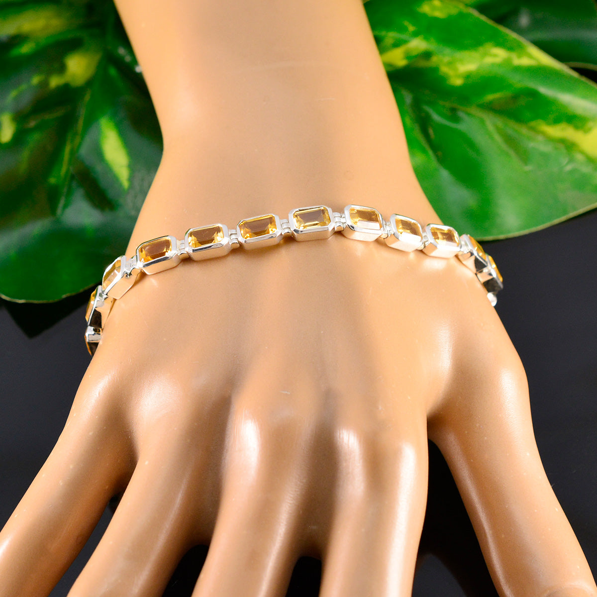 Mathilde Minimal Yellow Tennis Bracelet for Everyday Elegance