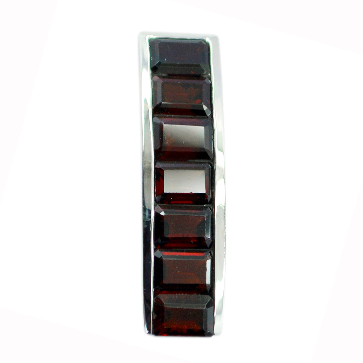 Amanda Minimalist Gemstone Necklace for Elegant Style Garnet Red Red