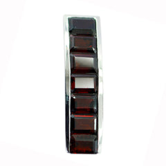 Amanda Minimalist Gemstone Necklace for Elegant Style Garnet Red Red