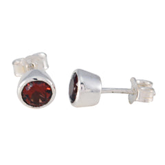 Hina Minimalist Red Stud Earrings for Everyday Wear