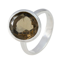 Katharina Modern Brown Solitaire Ring