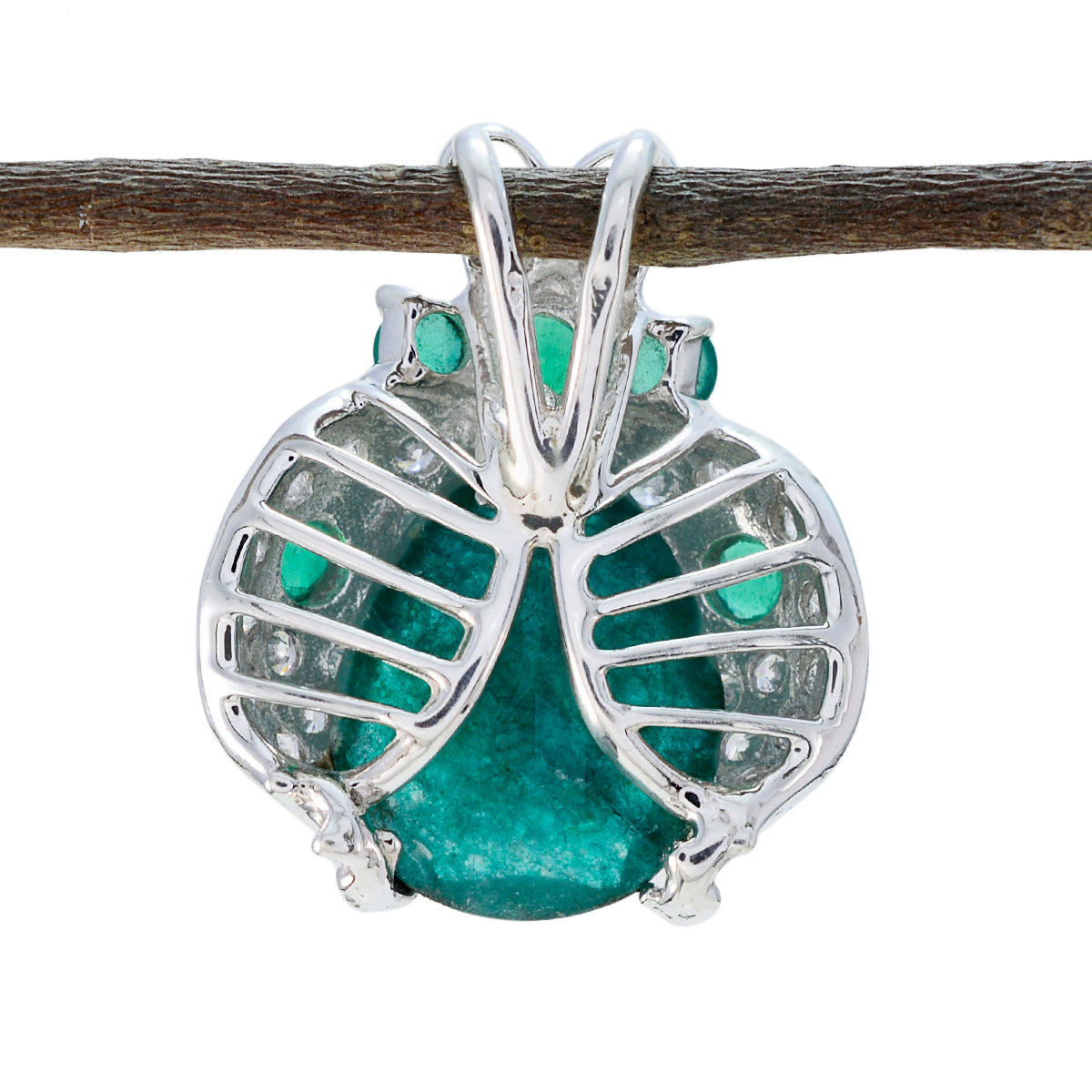 Pauline Modern Featherlight Pendant with Gemstone Accents