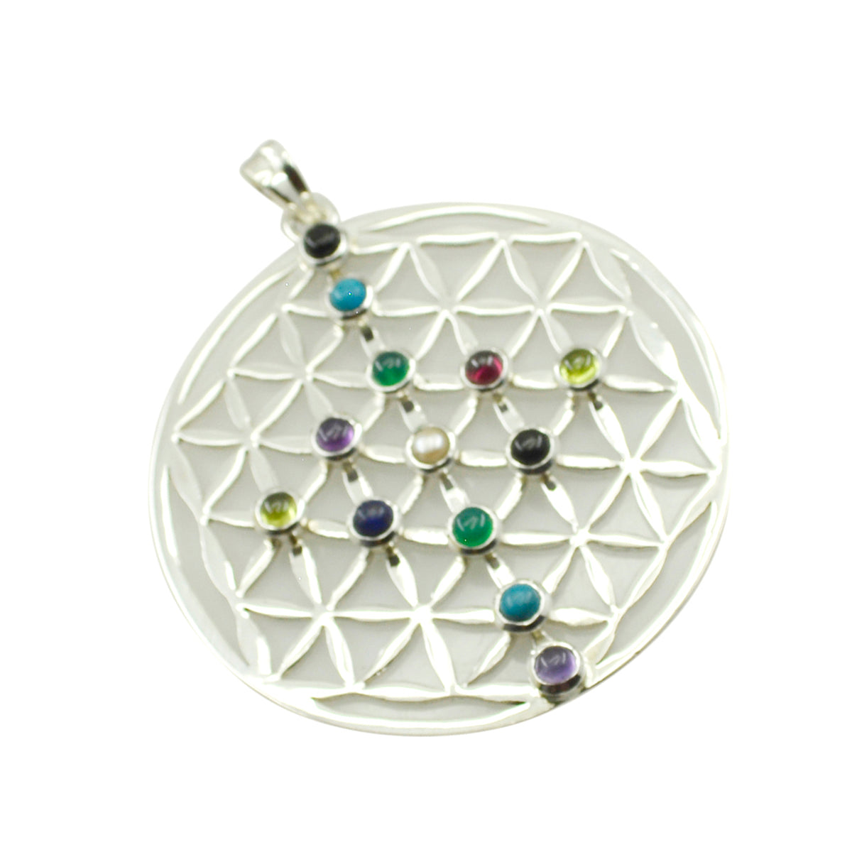 Olivia Multicolor Chunky Pendant for Vibrant Style