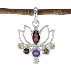 Milagros Multicolor Dainty Pendant for Everyday Style Multi Stone multicolor Multicolor