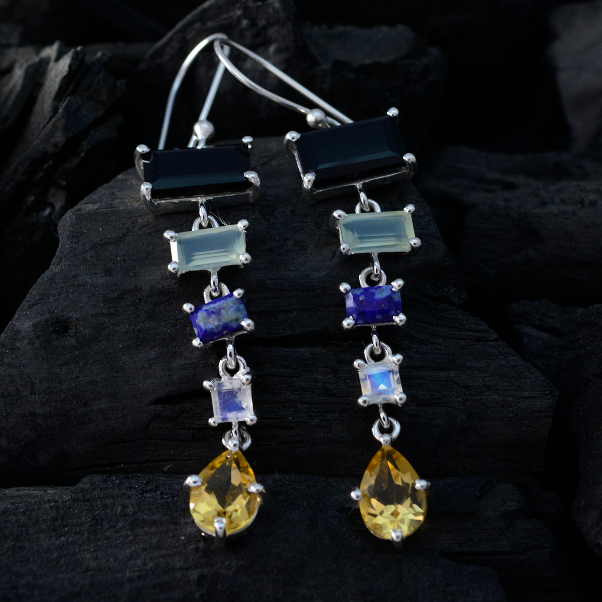 Ava Multicolor Dangle Earrings for Stylish Elegance