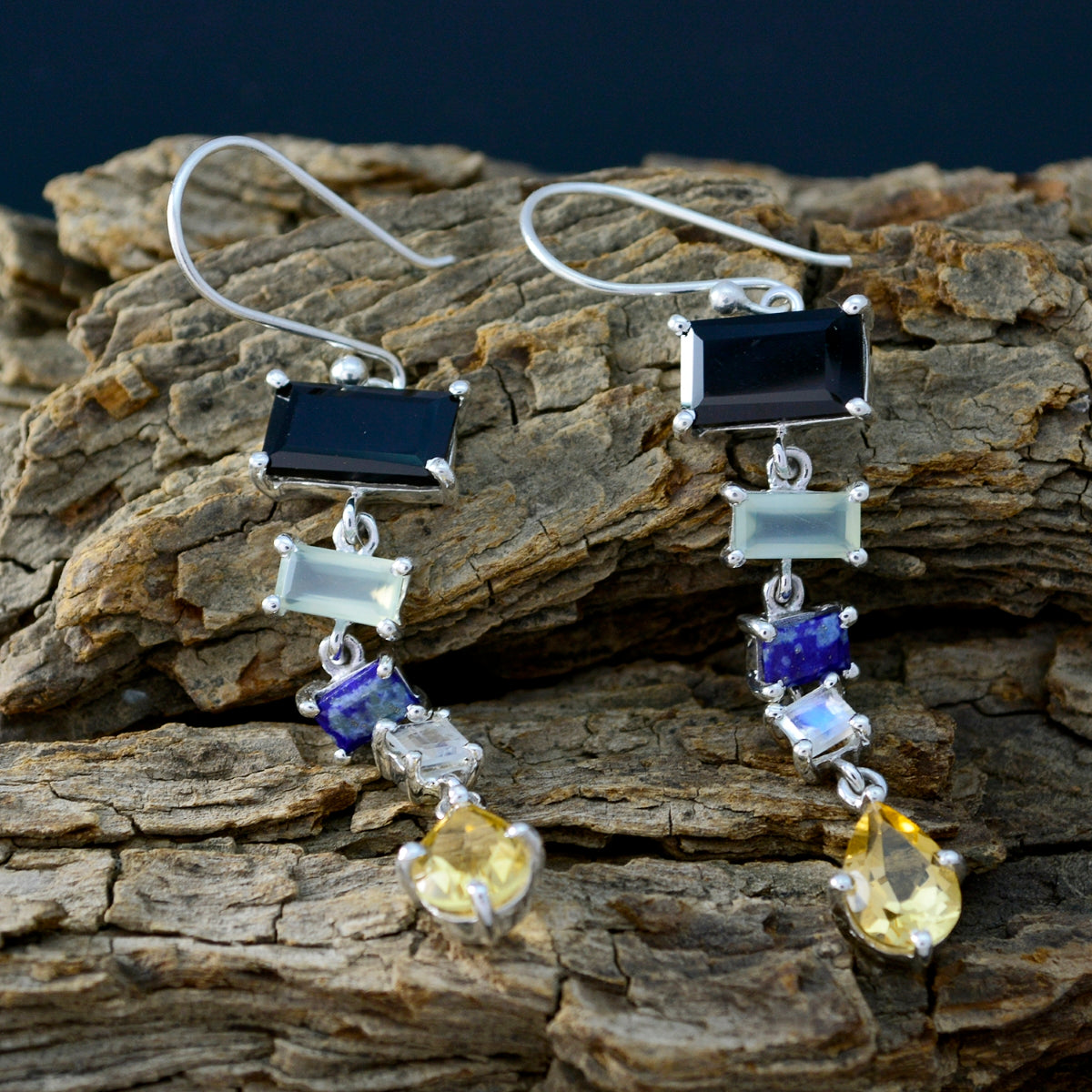 Ava Multicolor Dangle Earrings for Stylish Elegance