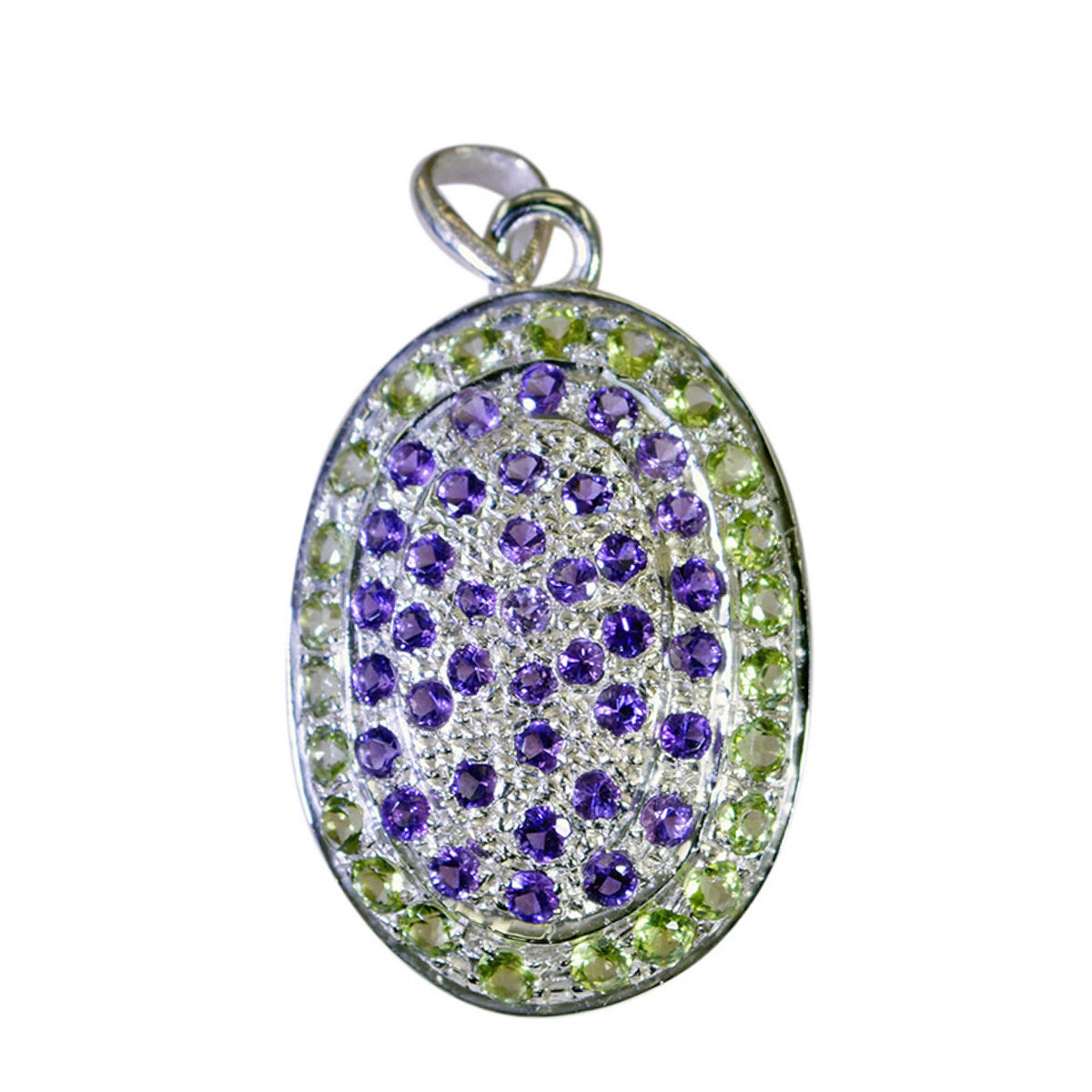 Siti Multicolor Eternity Pendant with Gemstone Glow Multi Stone multicolor Multicolor