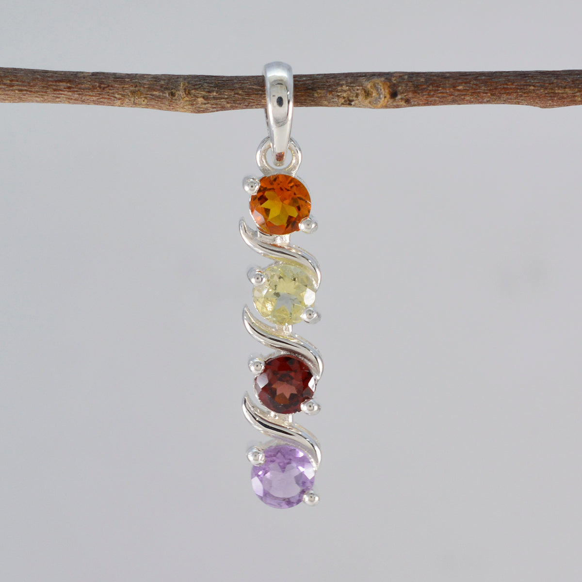 Yasmine Multicolor Gemstone Pendant for Everyday Glam