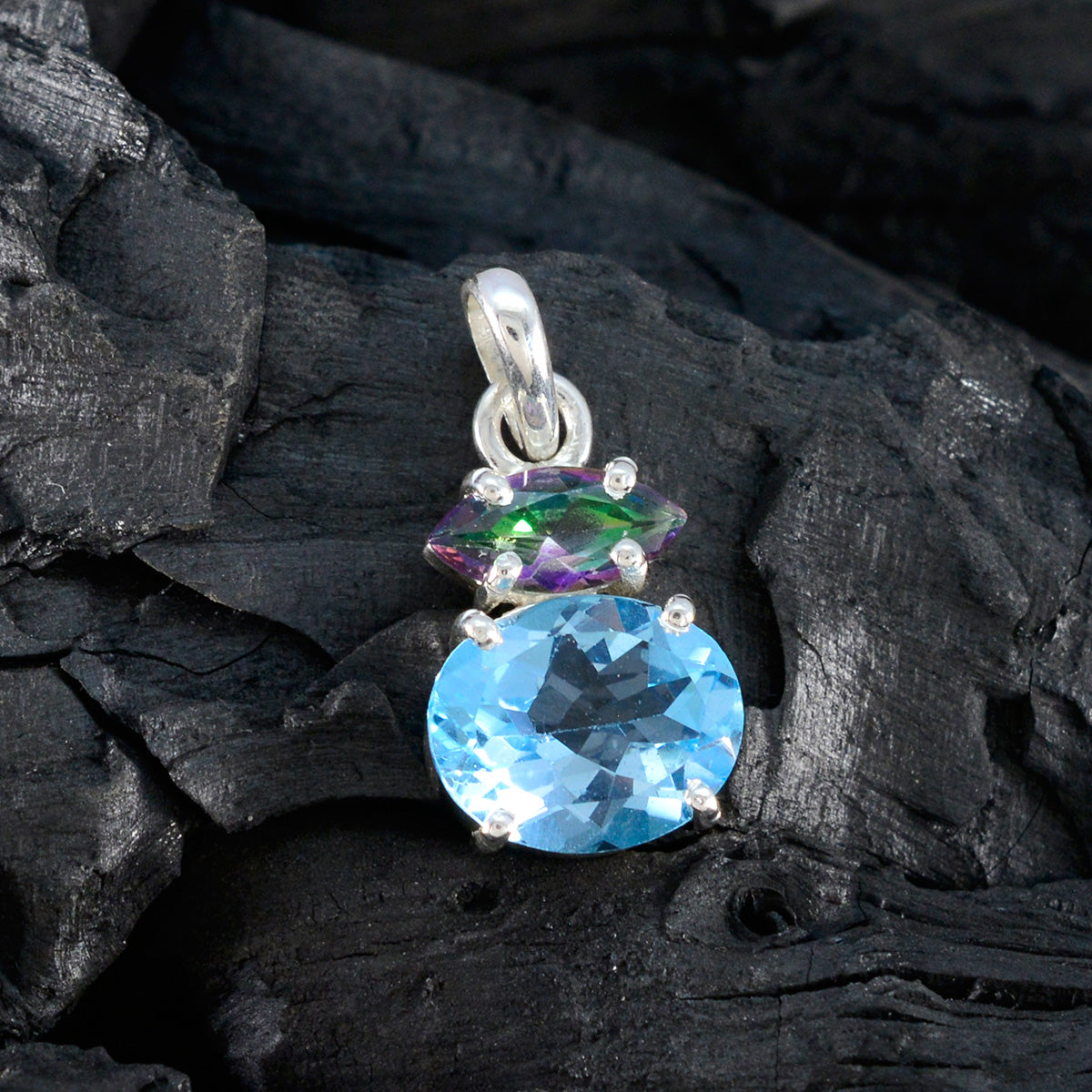 Yasmine Multicolor Gemstone Pendant for Everyday Glam