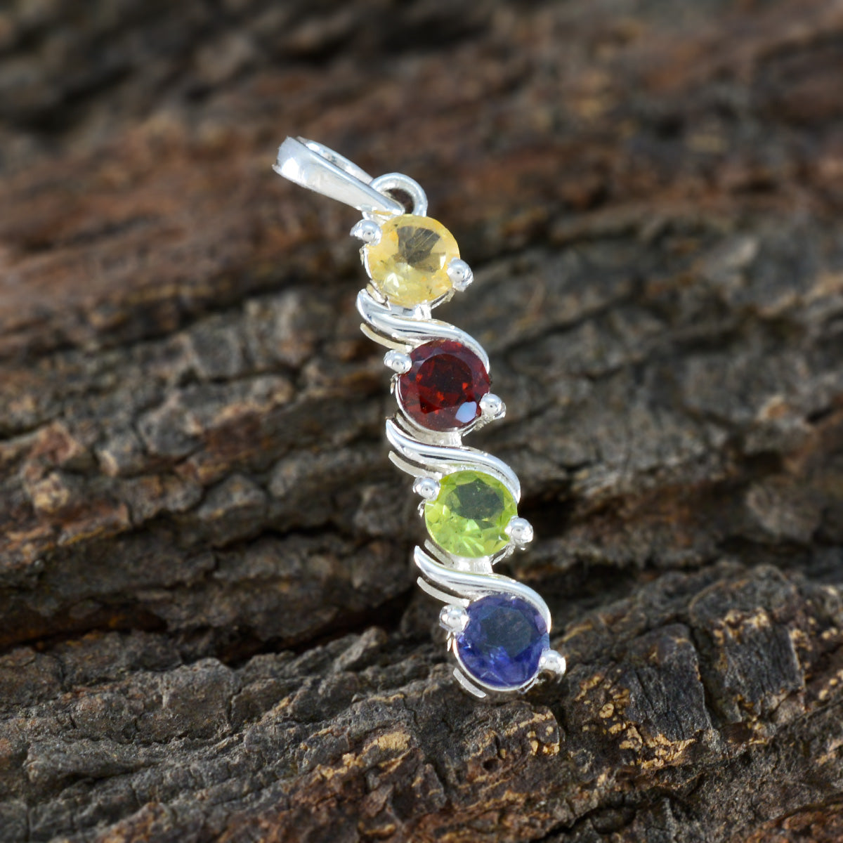 Yasmine Multicolor Gemstone Pendant for Everyday Glam