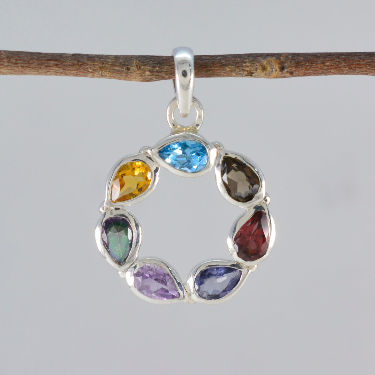 Isabelle Multicolor Gemstone Pendant for Everyday Glam