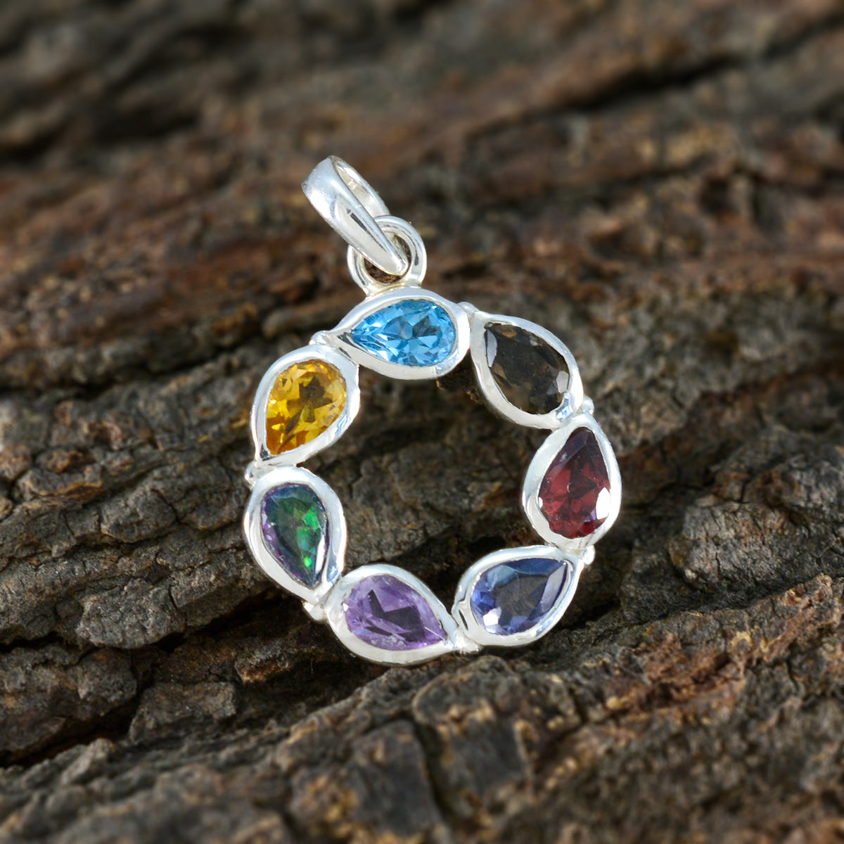 Isabelle Multicolor Gemstone Pendant for Everyday Glam