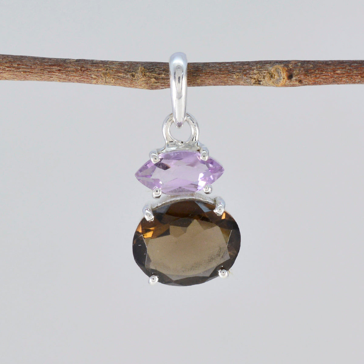 Layla Multicolor Heart Pendant Necklace with Gemstones
