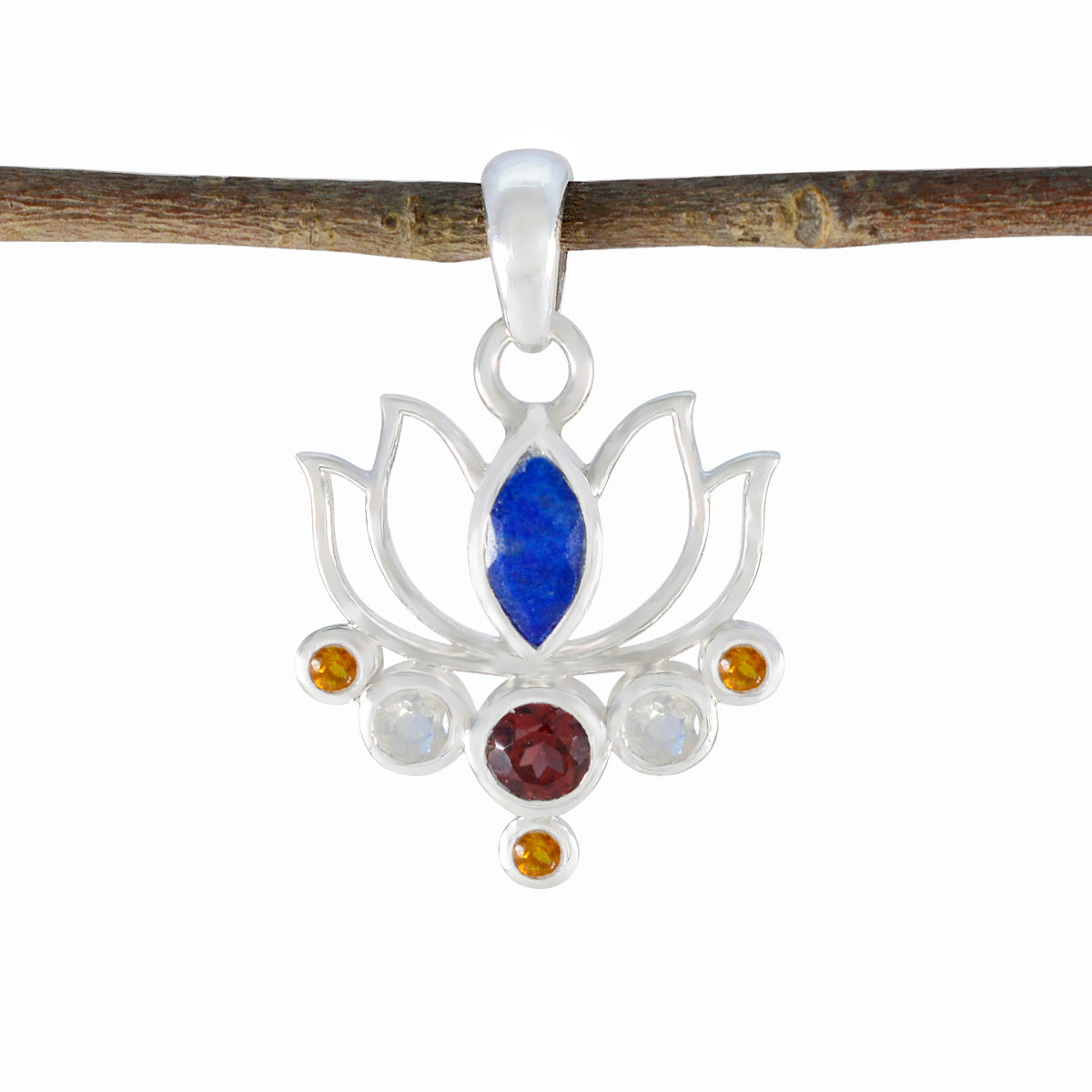 Laura Multicolor Rope Wire Pendant for Stylish Vibes Multi Stone multicolor Multicolor