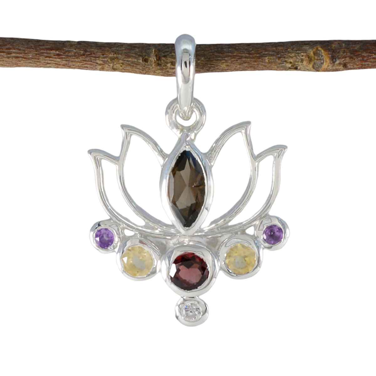 Noelia multicolor Rope-Wire Dainty Pendant Multi Stone multicolor Multicolor