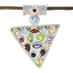 María multicolor Rope-Wire Statement Pendant Multi Stone multicolor Multicolor
