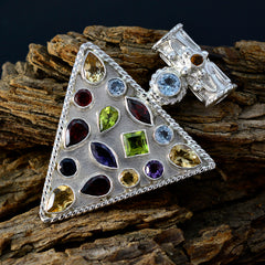 María multicolor Rope-Wire Statement Pendant