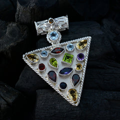 María multicolor Rope-Wire Statement Pendant