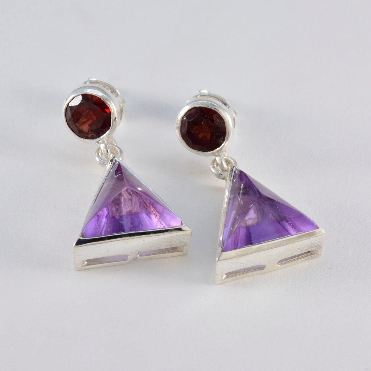 Maria Multicolor Stud Earrings - Trendy Gemstone Style