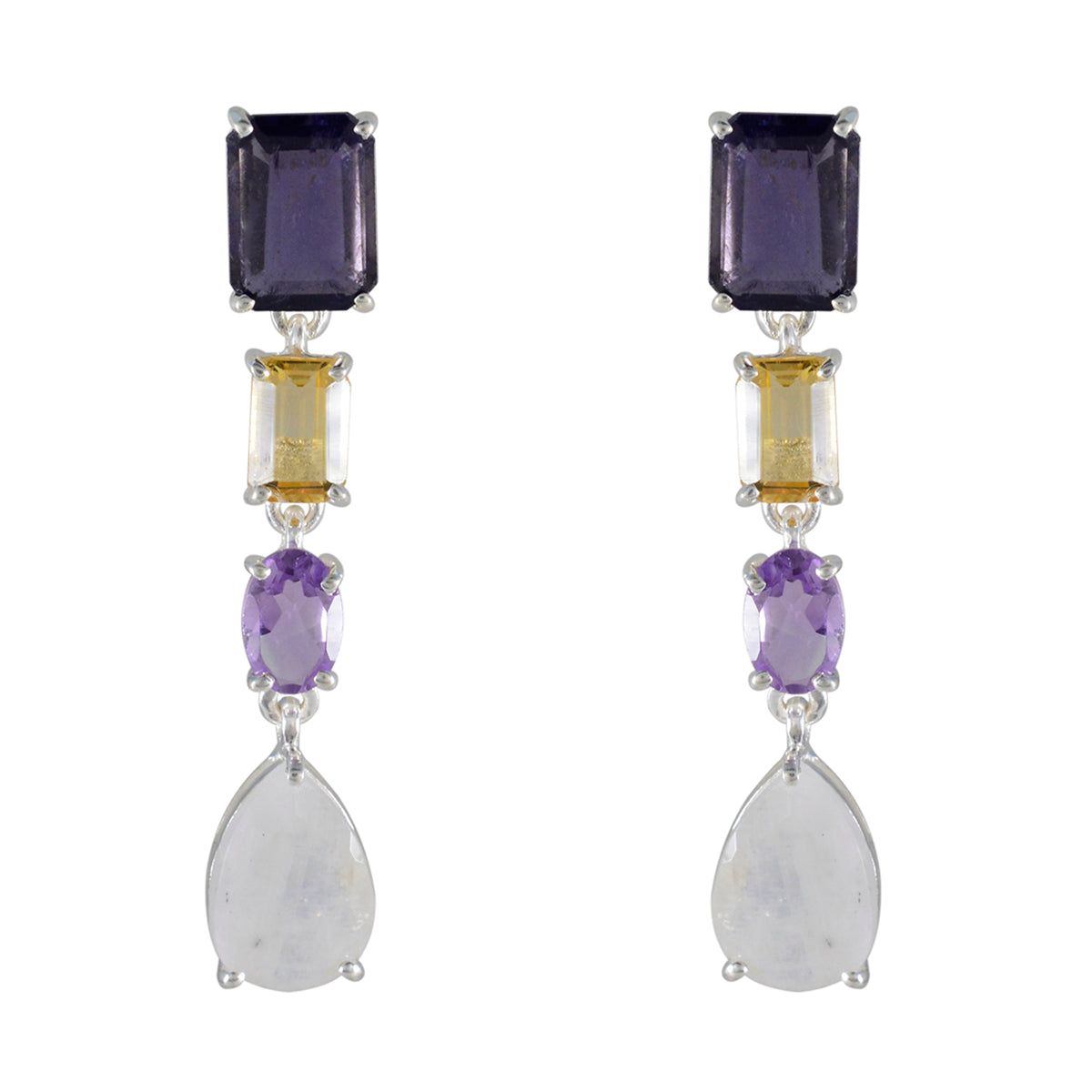 Rebeca Multicolor Stud Earrings for Everyday Glam Multi multicolor Stud