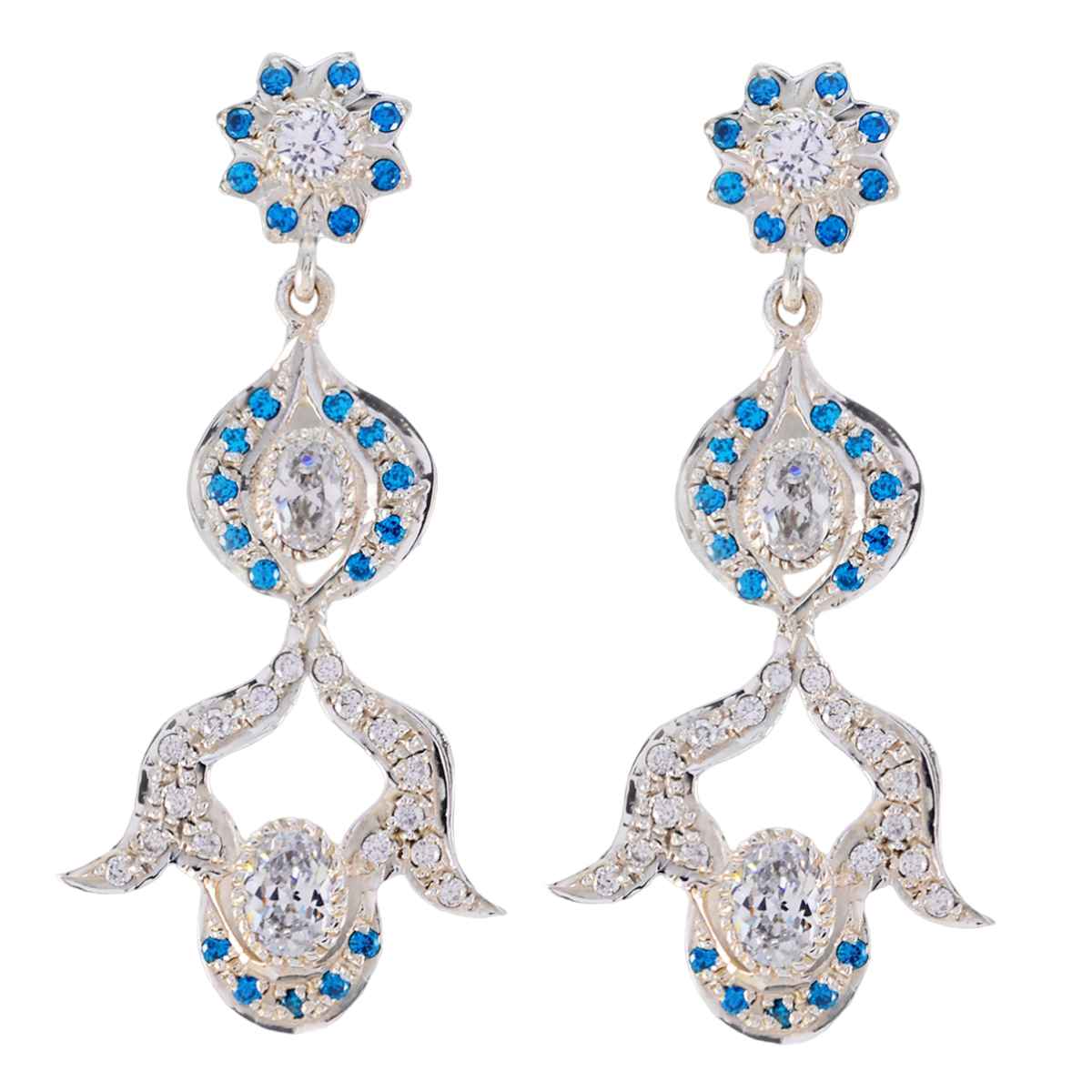 Meera Multicolor Stud Earrings for Everyday Glam Multi CZ multicolor Stud