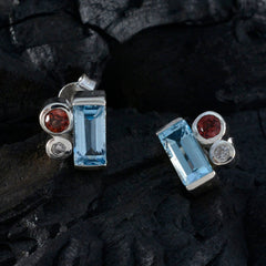 Maria Multicolor Trilogy Stud Earrings for Everyday Glam