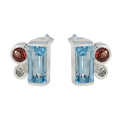 Maria Multicolor Trilogy Stud Earrings for Everyday Glam Multi multicolor Stud