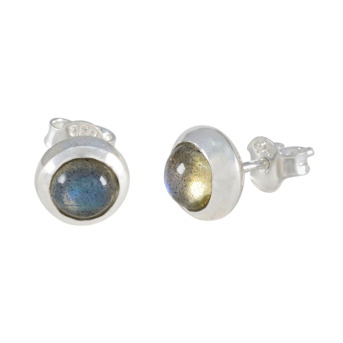 Naomi Grey Solitaire Earrings for Everyday Elegance