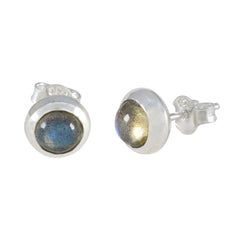 Naomi Grey Solitaire Earrings for Everyday Elegance
