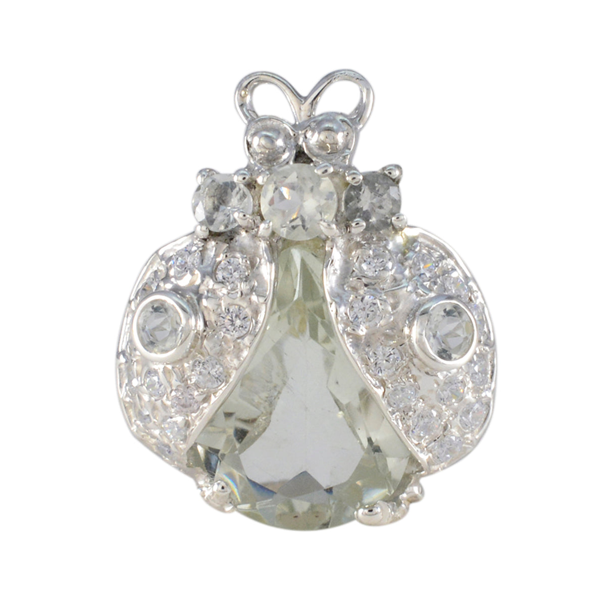 Olivia Light Green Pendant - Stylish Gemstone Jewelry Green Amethyst Light Green Light Green