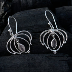 Mia Pink Solitaire Dangle Earrings for Everyday Glam