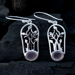 Sofia Pink Solitaire Dangle Earrings for Glam Style