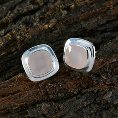 Sophia Pink Solitaire Stud Earrings for Everyday Glam