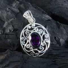 Ellie Purple Filigree Pendant for Everyday Elegance